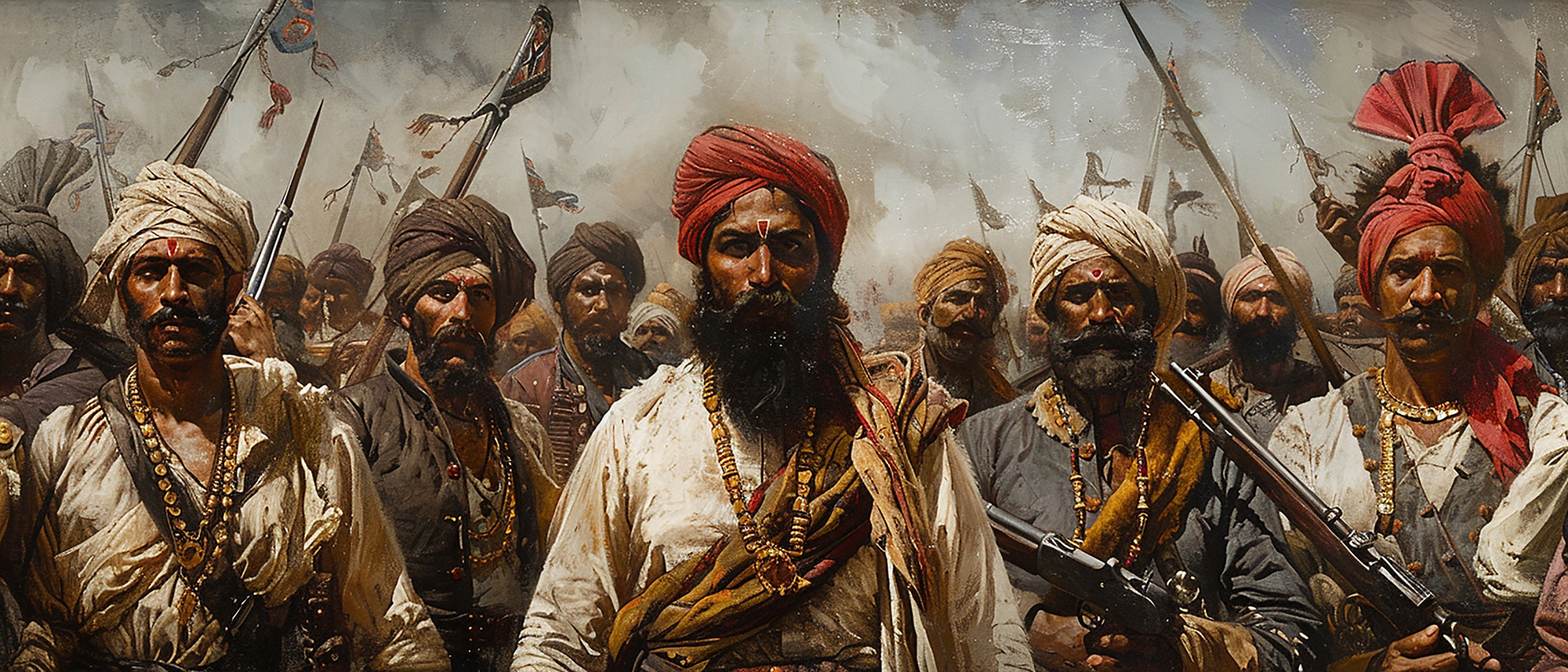 Indian Freedom Fighters Protesting Against British Rule